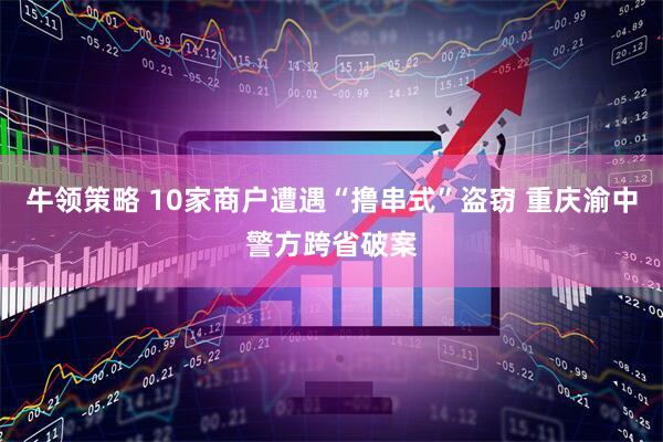 牛领策略 10家商户遭遇“撸串式”盗窃 重庆渝中警方跨省破案